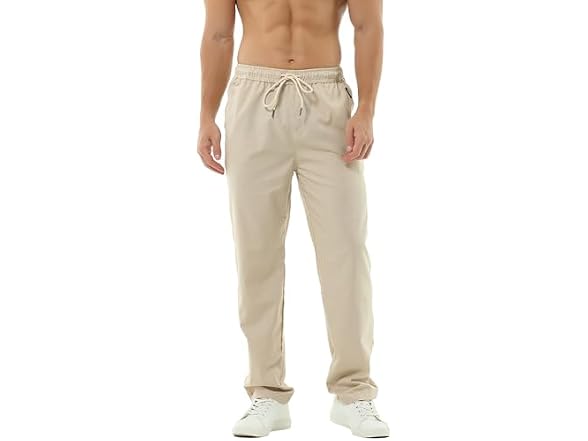 HOEREV Men Casual Beach Trousers