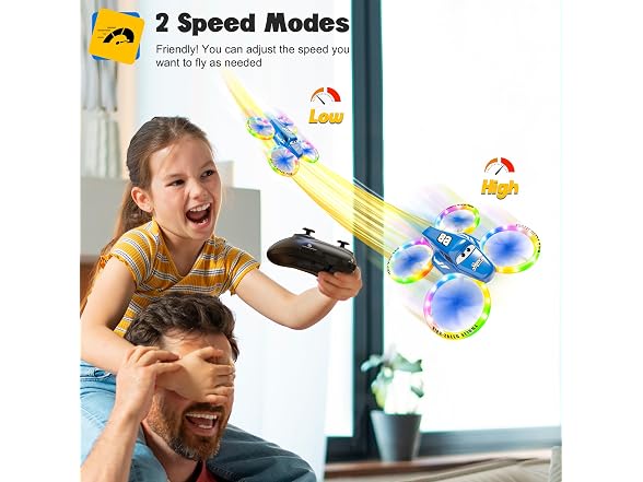 Helatt Drones for Kids Beginners LED