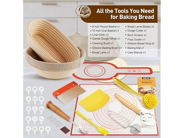 Safotad Banneton Bread Proofing Basket - Gallery 8