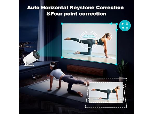 DreamFair Mini Projector, Support 4K 1080P