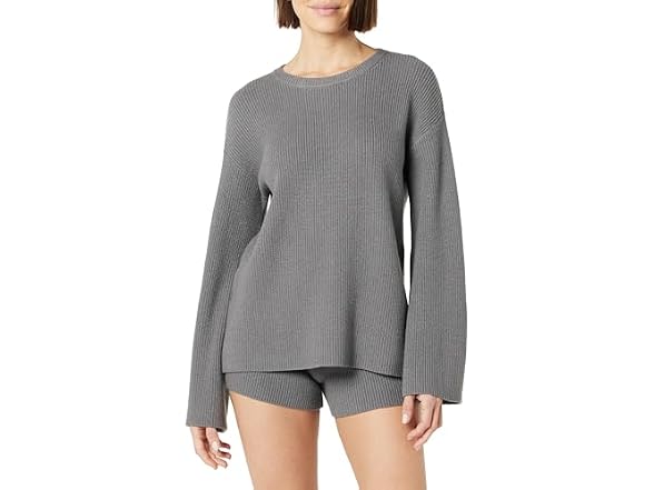 The Drop Women Alice Crew-neck Back-slit Sweater - Gallery 6