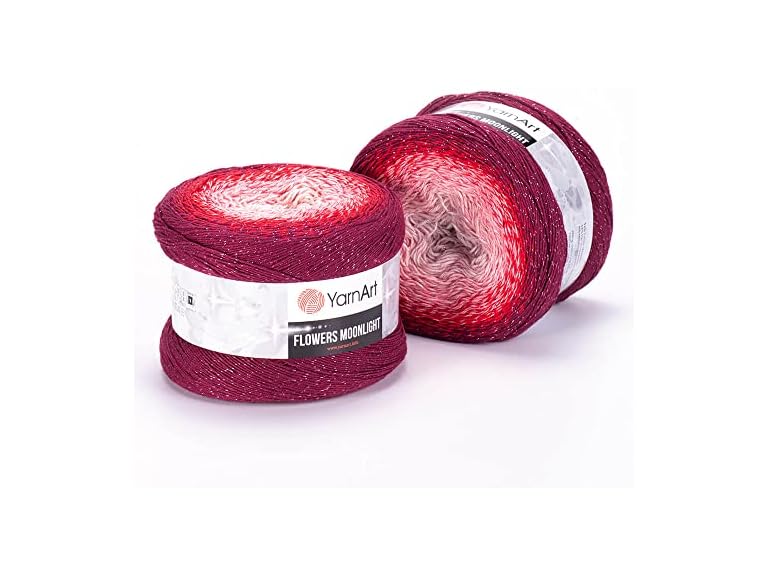 1 Ball YarnArt Flowers Moonlight Glitter Cotton Yarn- 3269