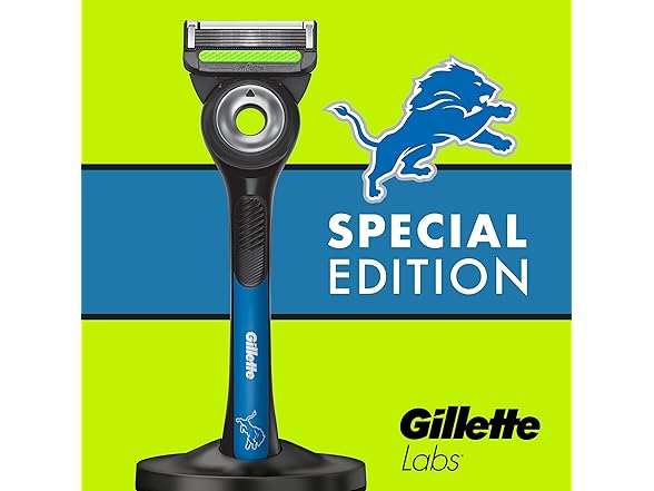 Gillette Labs Special NFL Lions Edition Shaving Razor for Men