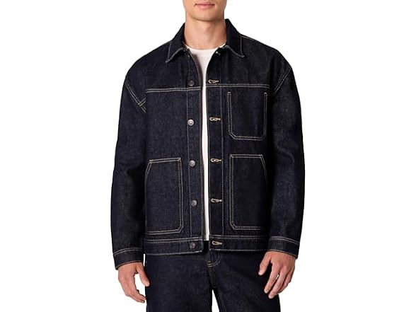 Amazon Essentials Men's Rigid Denim Utility Jacket