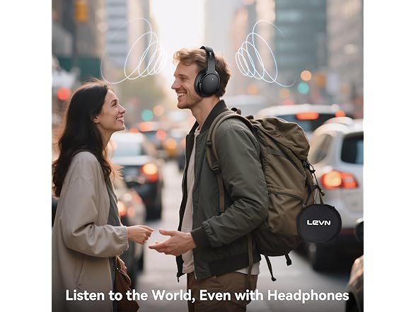 LEVN Hybrid Active Noise Cancelling Headphones