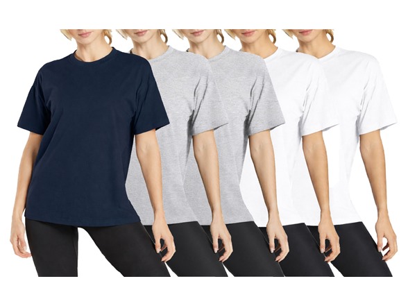 Navy x1 - Heather Grey x2 - White x2