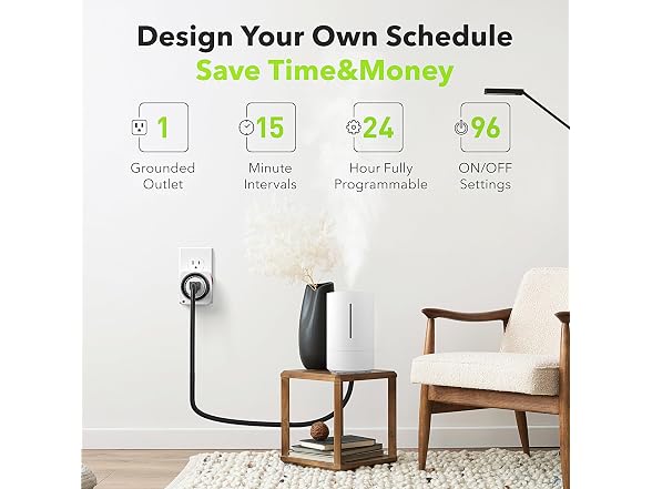 BN-LINK 24-Hour Plug-In Mechanical Timer