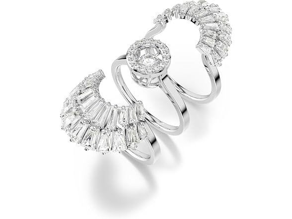 Swarovski Idyllia Stackable Ring Set, Shell Motif 