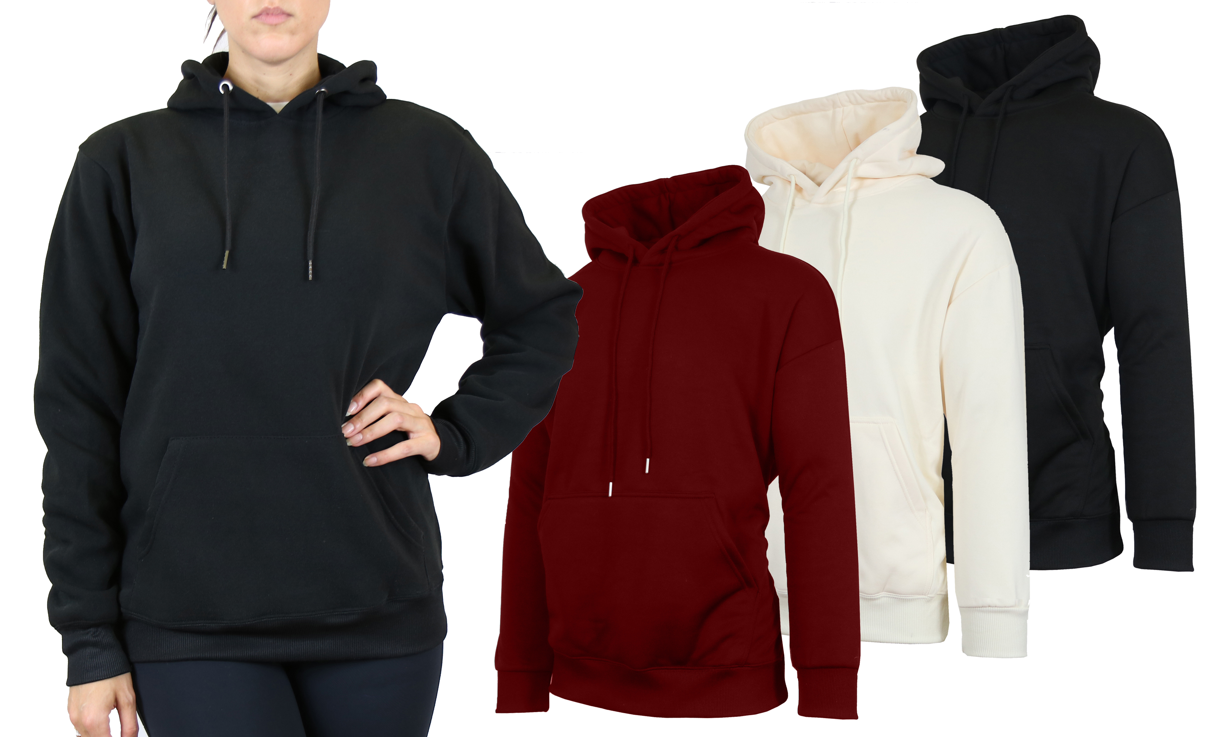 3-Pack Women's Sherpa-Lined Hoodies - Gallery 8