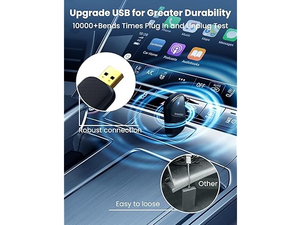 CODONOVA Mini Wireless Carplay Adapter