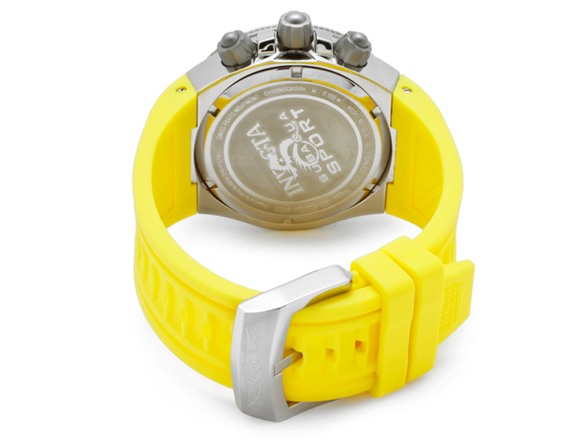 Invicta 1534 Subaqua Mens Watch   Stainless with Yellow Bezel