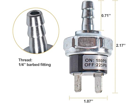 180-225 PSI Air Compressor Switch