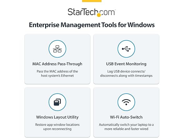 StarTech Triple 4K Monitor Docking Station (Open Box)