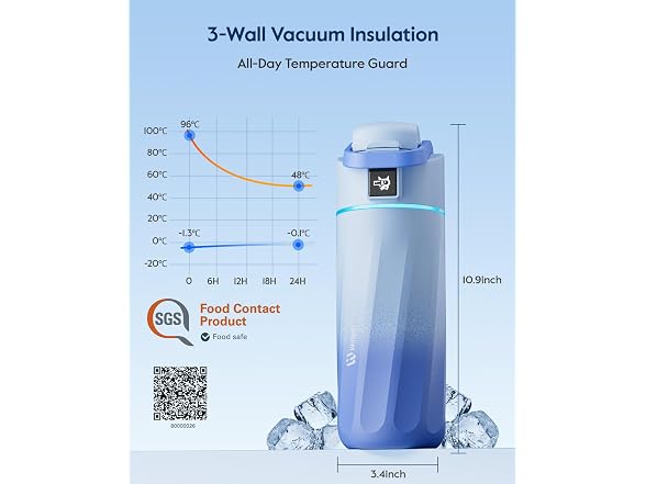WATERH 16oz Smart Water Bottle
