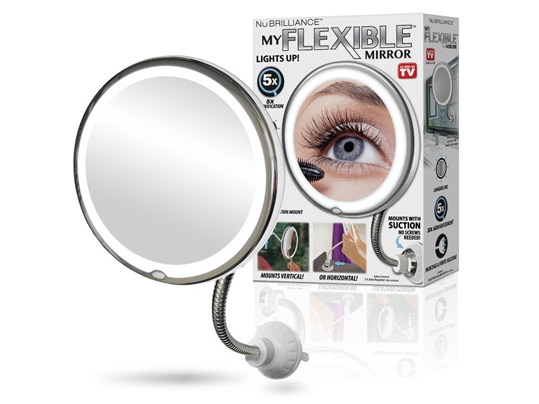 NUBRILLIANCE NB-2503x2 2-Pack Multi-Pack Flexible Vanity Mirror 