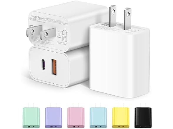 3 Pack USB-C Fast Charger Blocks