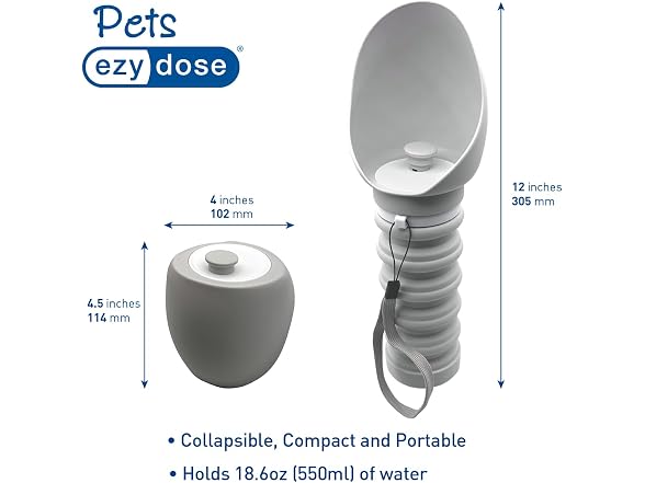 Ezy Dose Collapsible Pet Water Bottle