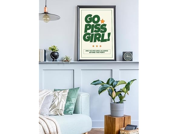 DFAIUY Go Piss Girl Art Print