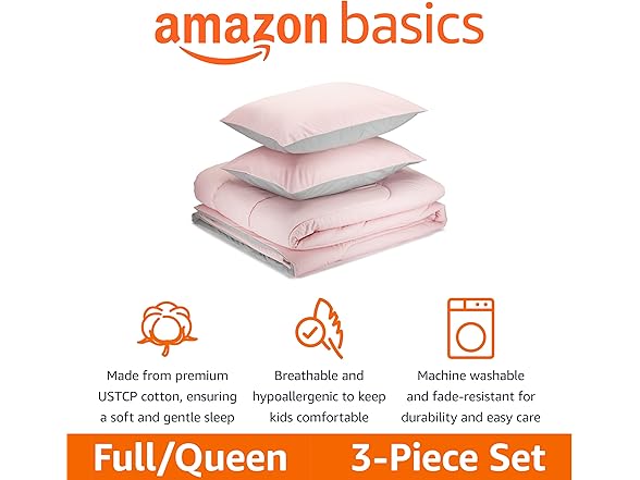 Amazon Basics Kids' Comforter Set