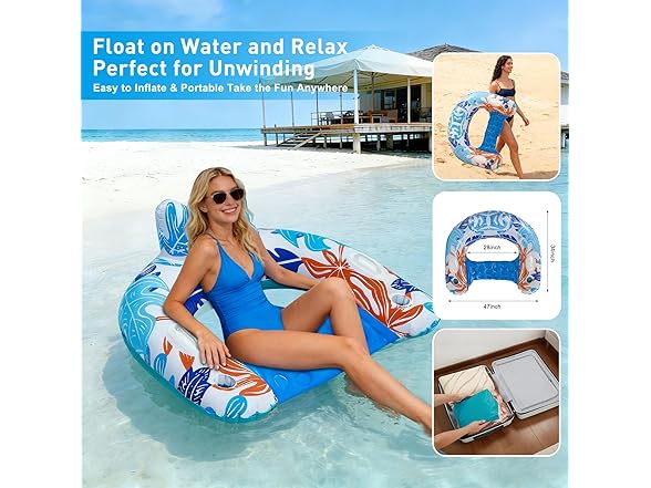 BSIEZC Inflatable Pool Floats