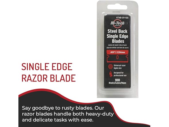 Single Edge Razor Blade Stainless Steel Available