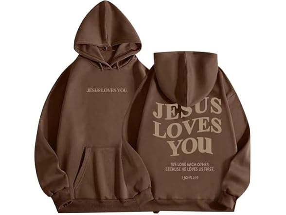 MARLLCO Jesus Loves You Hoodie Faith