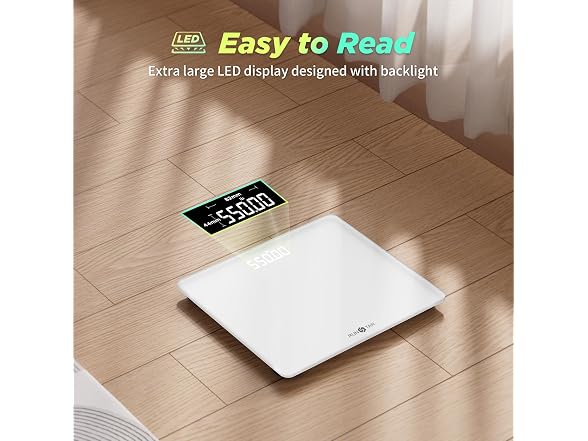 Digital Body Scale 550lbs Ultra Wide LED