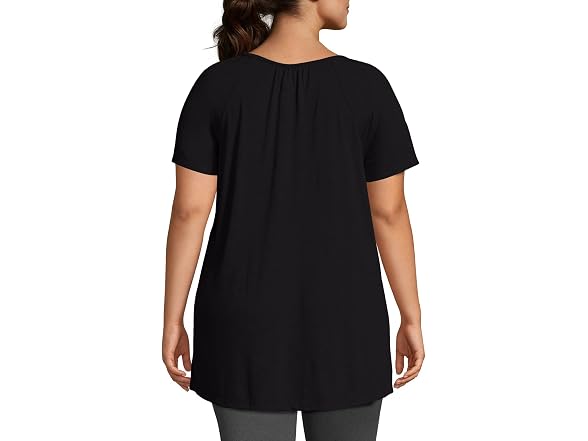 Just MY Size Women (4X) Crochet Trim Tunic Shirt