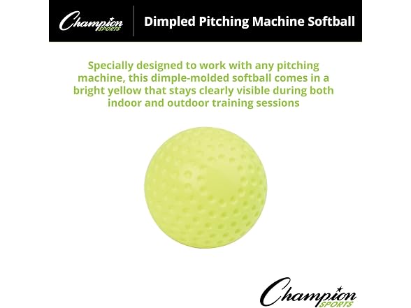 Champion Sports 12" Dimpled Pitching