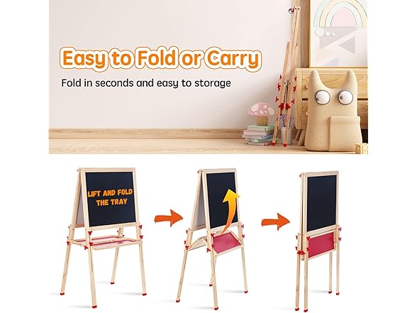 SketchNest Wooden Art Easel for Kids