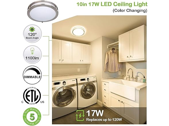 hykolity 10" LED Ceiling Light