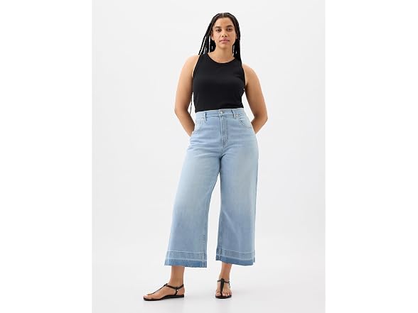 GAP Women High Rise Wide Leg Jeans