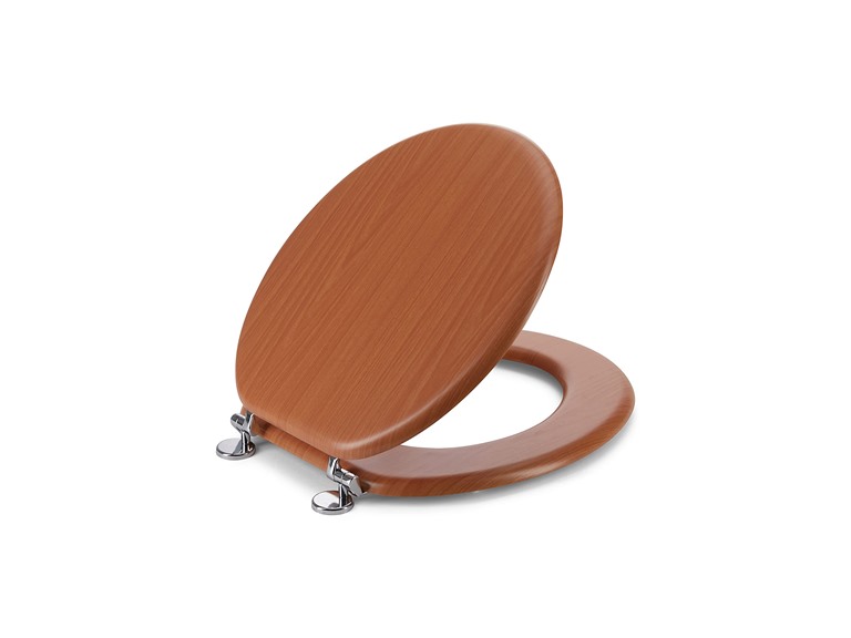 J&V Textiles 809-WD Marbelized Round Toilet Seat W