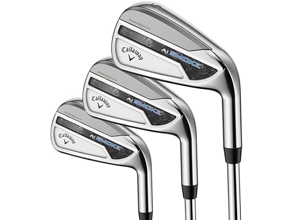 Callaway Golf Paradym AI Smoke Iron Set (Left Hand, 4-PW, Graphite, Regular)