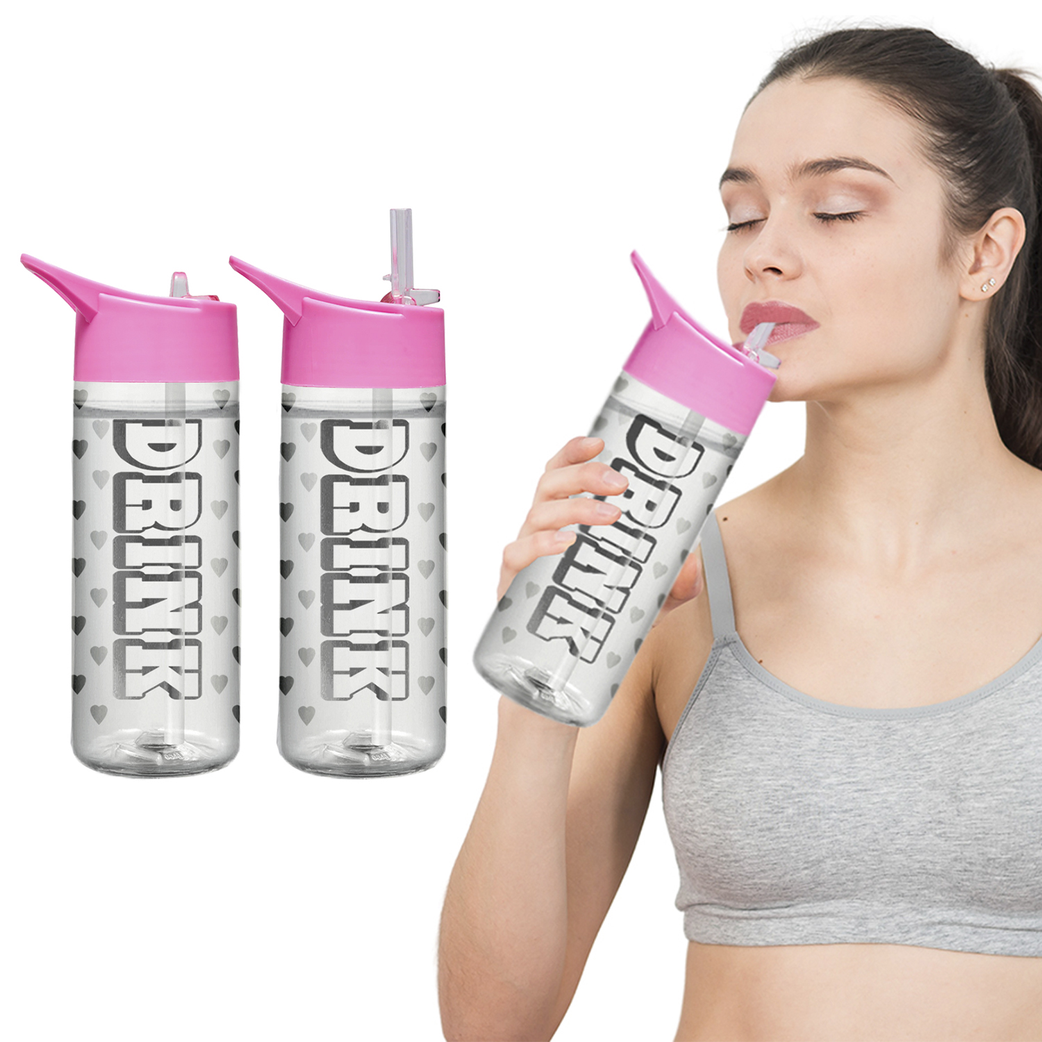 2 Pack: 32oz Leak Proof Water Bottles - Gallery 5