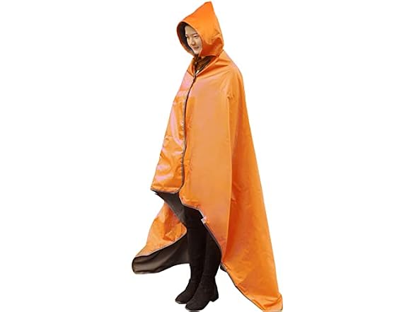 DUKUSEEK Waterproof Stadium Blanket Orange