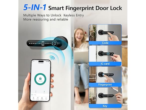 TDMALE Fingerprint Door Lock