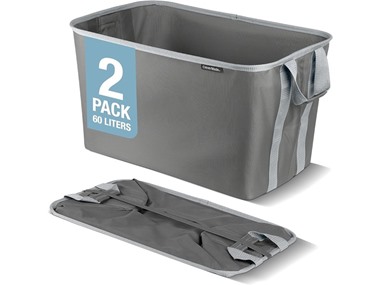 $33.99, Was $44.99, 24% Off! CleverMade Collapsible Laundry Basket -2-Pk 60L dealfomo