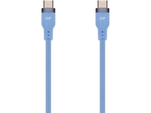 Monoprice USB-C Cable 6ft Blue