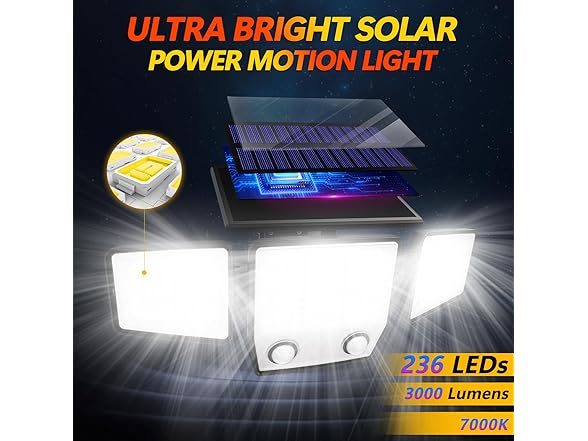 VENSSTNOR Solar Motion Sensor Outdoor Lights