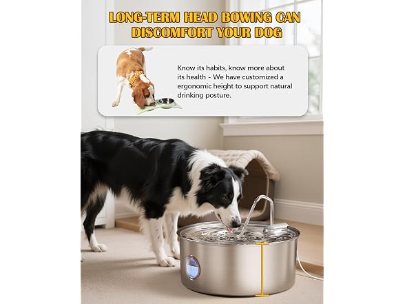 puppyspout Dog Water Fountain for Large Dogs