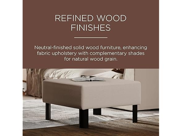 Lena Contemporary Large Upholstered Ottoman