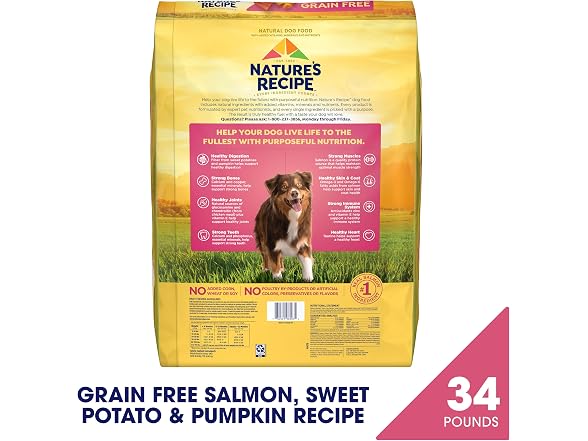 Salmon Dry Dog Food 34lb