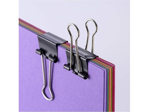 Officemate Small Binder Clips, Black, 12Boxes