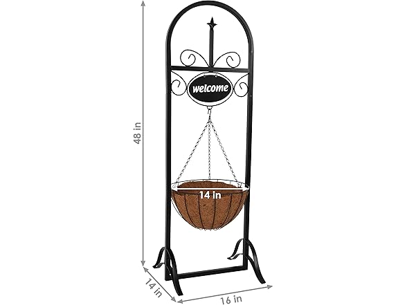 Sunnydaze Hanging Basket Planter Stand