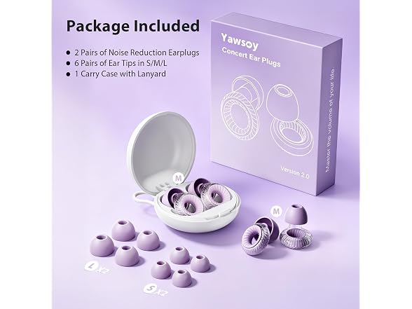 Concert Ear Plugs 2-Pack – High
