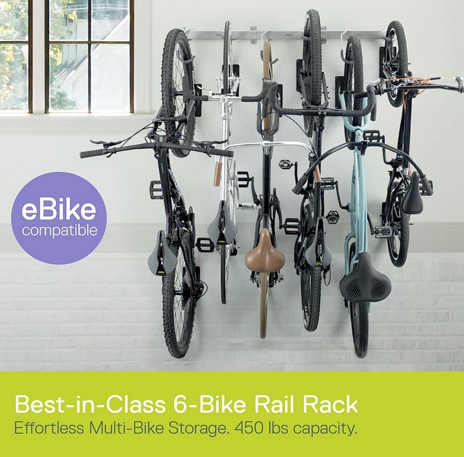 Delta Cycle Garage Bike Rack Wall Mount (6-Bike) - Gallery 8