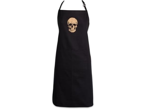 DII Happy Halloween Collection Goth Style Spooky Apron