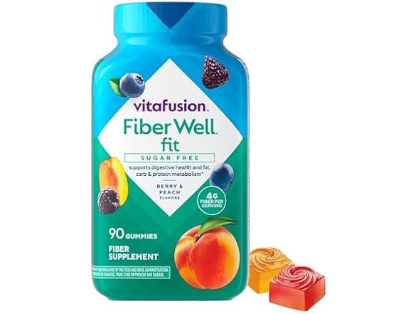 Vitafusion Fiber Well Fit Gummies Sugar Free