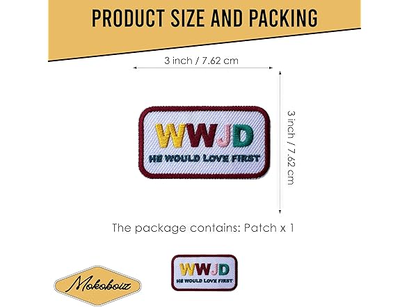 MOKOBOIZ WWJD He Would Love First Patch